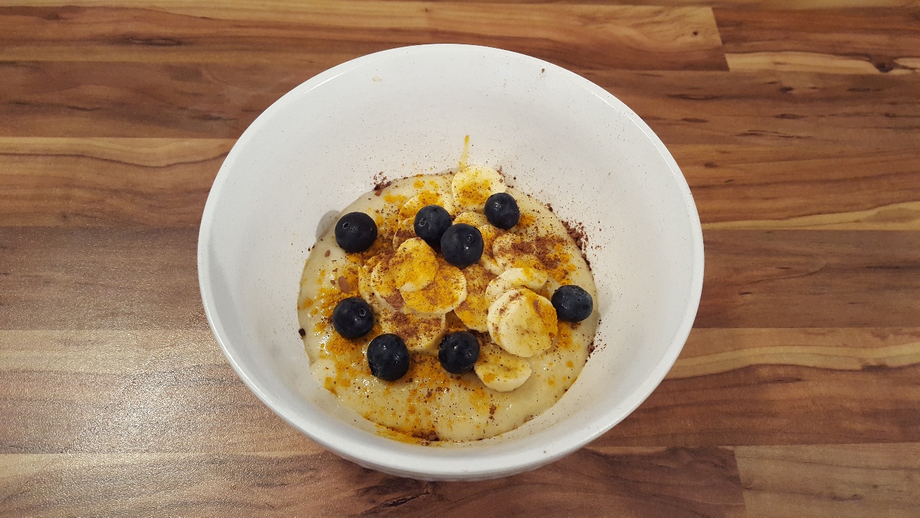 Hirse-Banane-Porridge