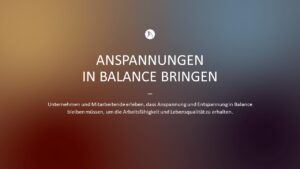 Zehnkampf der Gesundheit Anspannungen in Balance bringen