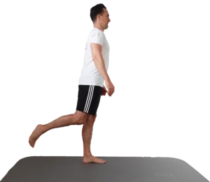 Faszienübung Kick Rebound Elasticity Beinrückseite
